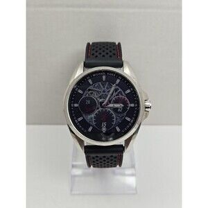 Michael Kors Access Bradshaw MKT5000 DW2C Silver Smartwatch Black Silicone Band